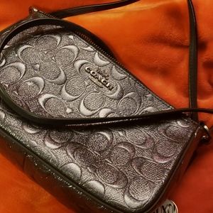 Coach Gray/Charcoal Metallic Bag